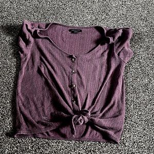 a cute tie button shirt.